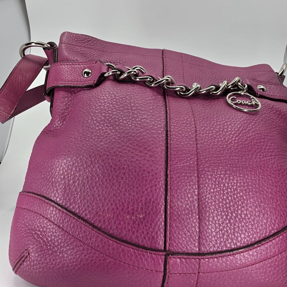 ​Coach Abby Mini Hobo Pebbled Leather Crossbody - Blossom Pink F1972 - Picture 4 of 9